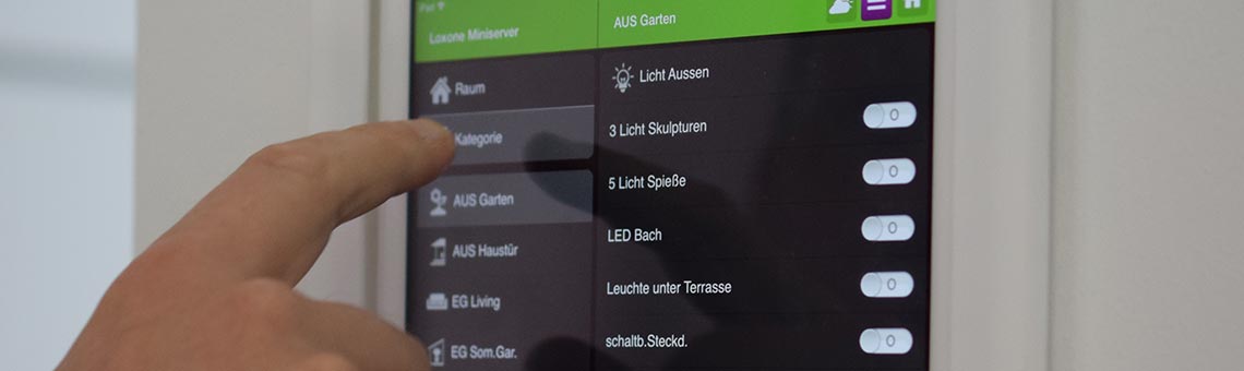 Hauselektronik über das iPad bedienen